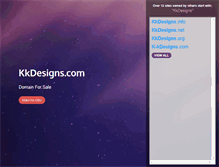 Tablet Screenshot of kkdesigns.com